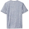 Amazon Essentials Men’s Active Quick Dry Moisture Wicking Tech Stretch Lightweight Short-Sleeve T-Shirt(Navy Space Dye)
