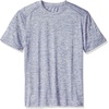 Amazon Essentials Men’s Active Quick Dry Moisture Wicking Tech Stretch Lightweight Short-Sleeve T-Shirt(Navy Space Dye)