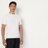 Amazon Essentials Men’s Active Quick Dry Moisture Wicking Tech Stretch Lightweight Short-Sleeve T-Shirt(White / Black)