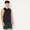 Amazon Essentials Men’s Active Quick Dry Moisture-Wicking Tech Stretch Lightweight Sleeveless Muscle Shirt(Black / Heather Graphite)