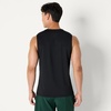 Amazon Essentials Men’s Active Quick Dry Moisture-Wicking Tech Stretch Lightweight Sleeveless Muscle Shirt(Black / Heather Graphite)