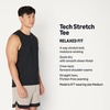 Amazon Essentials Men’s Active Quick Dry Moisture-Wicking Tech Stretch Lightweight Sleeveless Muscle Shirt(Black)