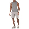 Amazon Essentials Men’s Active Quick Dry Moisture-Wicking Tech Stretch Lightweight Sleeveless Muscle Shirt(Black Heather)