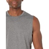 Amazon Essentials Men’s Active Quick Dry Moisture-Wicking Tech Stretch Lightweight Sleeveless Muscle Shirt(Black Heather)