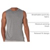 Amazon Essentials Men’s Active Quick Dry Moisture-Wicking Tech Stretch Lightweight Sleeveless Muscle Shirt(Black Heather)