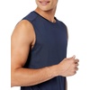 Amazon Essentials Men’s Active Quick Dry Moisture-Wicking Tech Stretch Lightweight Sleeveless Muscle Shirt(Dark Blue)