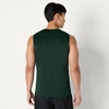 Amazon Essentials Men’s Active Quick Dry Moisture-Wicking Tech Stretch Lightweight Sleeveless Muscle Shirt(Dark Green / Heather Graphite)