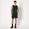 Amazon Essentials Men’s Active Quick Dry Moisture-Wicking Tech Stretch Lightweight Sleeveless Muscle Shirt(Dark Green / Heather Graphite)