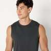 Amazon Essentials Men’s Active Quick Dry Moisture-Wicking Tech Stretch Lightweight Sleeveless Muscle Shirt(Henna / Heather Graphite)