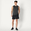 Amazon Essentials Men’s Active Quick Dry Moisture-Wicking Tech Stretch Lightweight Sleeveless Muscle Shirt(Henna / Heather Graphite)