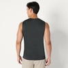 Amazon Essentials Men’s Active Quick Dry Moisture-Wicking Tech Stretch Lightweight Sleeveless Muscle Shirt(Navy / Heather Graphite)