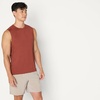 Amazon Essentials Men’s Active Quick Dry Moisture-Wicking Tech Stretch Lightweight Sleeveless Muscle Shirt(Rich Chestnut Brown)