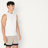 Amazon Essentials Men’s Active Quick Dry Moisture-Wicking Tech Stretch Lightweight Sleeveless Muscle Shirt(White / Black)