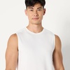 Amazon Essentials Men’s Active Quick Dry Moisture-Wicking Tech Stretch Lightweight Sleeveless Muscle Shirt(White)