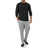 Amazon Essentials Men’s Active Quick Dry Tech Stretch Lightweight Long-Sleeve T-Shirt (Available in Big&Tall)(Black)