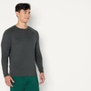 Amazon Essentials Men’s Active Quick Dry Tech Stretch Lightweight Long-Sleeve T-Shirt (Available in Big&Tall)(Dark Green / Heather Graphite)