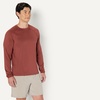 Amazon Essentials Men’s Active Quick Dry Tech Stretch Lightweight Long-Sleeve T-Shirt (Available in Big&Tall)(Henna / Heather Graphite)