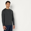 Amazon Essentials Men’s Active Quick Dry Tech Stretch Lightweight Long-Sleeve T-Shirt (Available in Big&Tall)(Navy / Heather Graphite)