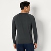 Amazon Essentials Men’s Active Quick Dry Tech Stretch Lightweight Long-Sleeve T-Shirt (Available in Big&Tall)(Navy / Heather Graphite)