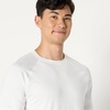 Amazon Essentials Men’s Active Quick Dry Tech Stretch Lightweight Long-Sleeve T-Shirt (Available in Big&Tall)(White / Black)