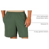 Amazon Essentials Men’s Athletic Basketball Gym Shorts, Breathable Moisture Wicking, Loose-Fit Performance Tech, Pack of 2(Black/Olive)