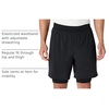 Amazon Essentials Men’s Athletic Running Training Shorts, Performance Stretch Woven Workout Shorts, 7“(Black)