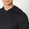 Amazon Essentials Men’s Athletic Soft Performance Lightweight Gym Workout Hoodie Sweatshirt with Kangaroo Pocket(Space Dye Black)