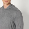 Amazon Essentials Men’s Athletic Soft Performance Lightweight Gym Workout Hoodie Sweatshirt with Kangaroo Pocket(Space Dye Grey)