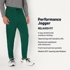 Amazon Essentials Men’s Athletic Soft Performance Lightweight Gym Workout Tapered Track Jogger Sweatpants(Space Dye Green)