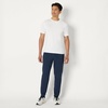 Amazon Essentials Men’s Athletic Soft Performance Lightweight Gym Workout Tapered Track Jogger Sweatpants(Space Dye Navy)