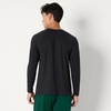 Amazon Essentials Men’s Athletic Soft Performance Lightweight Long Sleeve Gym Workout Shirt, Moisture Wicking, 4-Way Stretch(Space Dye Black)
