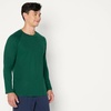 Amazon Essentials Men’s Athletic Soft Performance Lightweight Long Sleeve Gym Workout Shirt, Moisture Wicking, 4-Way Stretch(Space Dye Green)