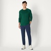 Amazon Essentials Men’s Athletic Soft Performance Lightweight Long Sleeve Gym Workout Shirt, Moisture Wicking, 4-Way Stretch(Space Dye Green)