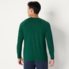 Amazon Essentials Men’s Athletic Soft Performance Lightweight Long Sleeve Gym Workout Shirt, Moisture Wicking, 4-Way Stretch(Space Dye Green)