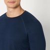 Amazon Essentials Men’s Athletic Soft Performance Lightweight Long Sleeve Gym Workout Shirt, Moisture Wicking, 4-Way Stretch(Space Dye Navy)
