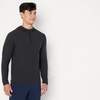 Amazon Essentials Men’s Athletic Soft Performance Lightweight Quarter-Zip Running Long Sleeve Workout Top(Space Dye Black)