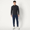 Amazon Essentials Men’s Athletic Soft Performance Lightweight Quarter-Zip Running Long Sleeve Workout Top(Space Dye Black)
