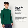 Amazon Essentials Men’s Athletic Soft Performance Lightweight Quarter-Zip Running Long Sleeve Workout Top(Space Dye Green)