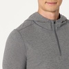 Amazon Essentials Men’s Athletic Soft Performance Lightweight Quarter-Zip Running Long Sleeve Workout Top(Space Dye Grey)