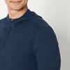 Amazon Essentials Men’s Athletic Soft Performance Lightweight Quarter-Zip Running Long Sleeve Workout Top(Space Dye Navy)
