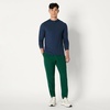Amazon Essentials Men’s Athletic Soft Performance Lightweight Quarter-Zip Running Long Sleeve Workout Top(Space Dye Navy)