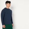 Amazon Essentials Men’s Athletic Soft Performance Lightweight Quarter-Zip Running Long Sleeve Workout Top(Space Dye Navy)