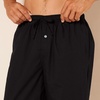Amazon Essentials Men’s Cotton Poplin Straight-Fit Pajama Pants with Pockets, Elastic Waist, Drawstring(Black)