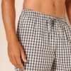 Amazon Essentials Men’s Cotton Poplin Straight-Fit Pajama Pants with Pockets, Elastic Waist, Drawstring(Black Grey Plaid)