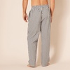 Amazon Essentials Men’s Cotton Poplin Straight-Fit Pajama Pants with Pockets, Elastic Waist, Drawstring(Black Grey Plaid)