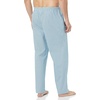 Amazon Essentials Men’s Cotton Poplin Straight-Fit Pajama Pants with Pockets, Elastic Waist, Drawstring(Blue Geo Print)