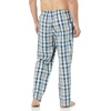 Amazon Essentials Men’s Cotton Poplin Straight-Fit Pajama Pants with Pockets, Elastic Waist, Drawstring(Blue Light Orange Madras Plaid)
