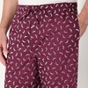 Amazon Essentials Men’s Cotton Poplin Straight-Fit Pajama Pants with Pockets, Elastic Waist, Drawstring(Burgundy Puffin)