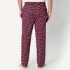 Amazon Essentials Men’s Cotton Poplin Straight-Fit Pajama Pants with Pockets, Elastic Waist, Drawstring(Burgundy Puffin)
