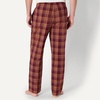 Amazon Essentials Men’s Cotton Poplin Straight-Fit Pajama Pants with Pockets, Elastic Waist, Drawstring(Burgundy Rust Mix Plaid)